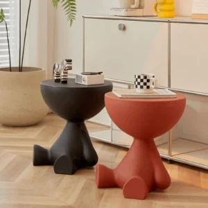 Cream Side End Table Creative Flat Coffee Table Flat Head Corner Table For Nightstand Drink Table Bedroom Bathroom Office