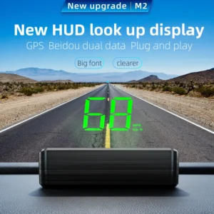 Head Up Display GPS HUD Digital Head-Up Speedometer Plug And Play For All Cars Big Font Windshield Projector Car Accessories