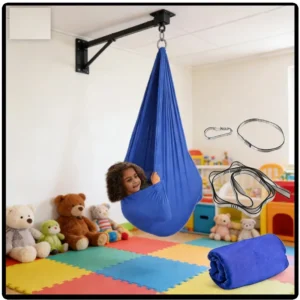 Kids Sensory Swing Indoor Hammock for Autism Relief and Relaxation Elastic Stretchy Therapy Swing