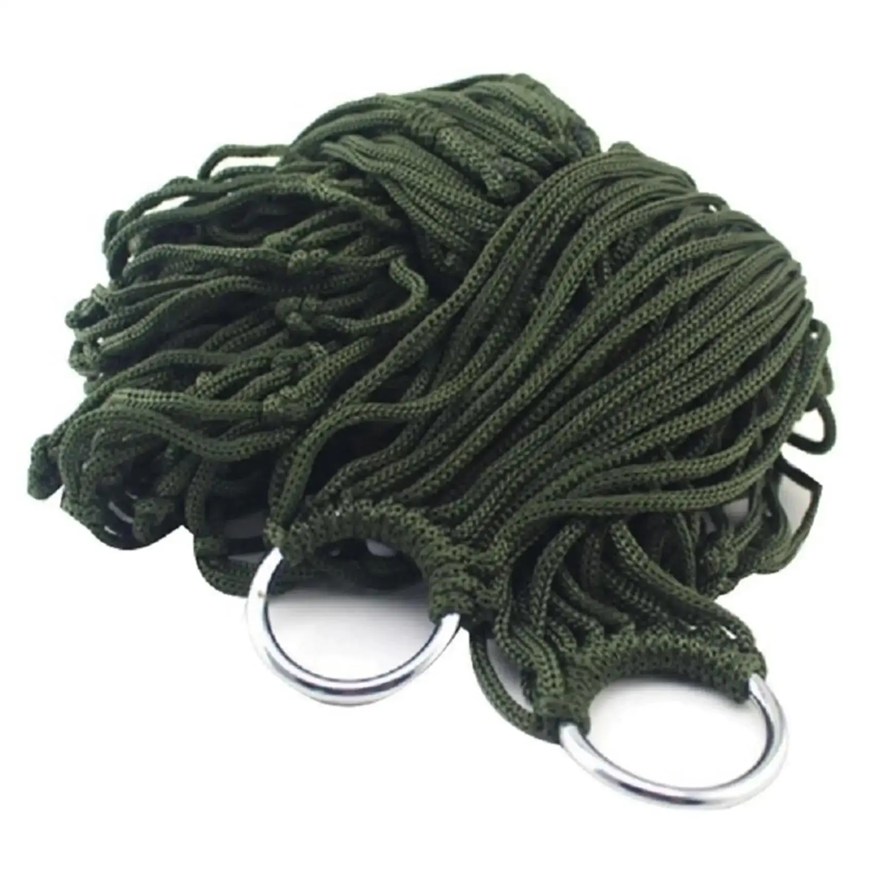 Outdoor Supplies Bold Mesh Hammock Nylon Rope Single Hammock Outdoor Furniture Camping - Image 3