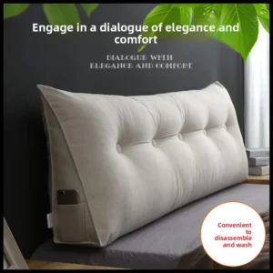 Detachable And Waable Bede Pillow Barest Tat Soft Cover Waist Protection Pillow Simple Modern Sle Triangular ape