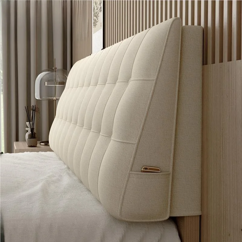 e Tat Self-Adhesive Bede Pillow Soft Barest Pad No Bedhead Board Transformation Bedhead Cover Large Pillow