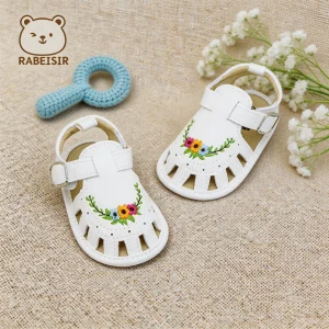 Spring and summer baby sandals, baby walking shoes, soft sole, breathable, 0-1 and a half year old female baby sandals