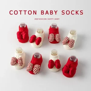 Newborns learning to walk on non slip flooring, spring and summer, 0-1 year old female baby boat socks
