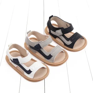 Baby Summer Sandal for Toddler Boys and Girls 0-1 Years Anti-slip Soft PU Casual Walikng Shoes Outdoor Summer Shoes