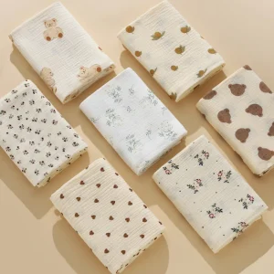 Baby Muslin Blanket Thin Cotton Newborn Receive Blankets Swaddling New Born Muslin Swaddle Summer Bedding Baby Items Lange