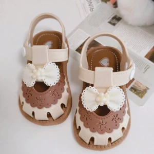 2026 Princess Style Girls Sandals New Arrival Infant Toddler Baby Walking Shoes Spring Summer Soft Bottom Anti-slip Kick-Proof